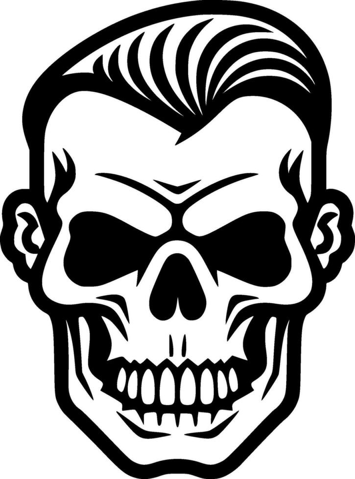 Skull, Minimalist and Simple Silhouette - Vector illustration