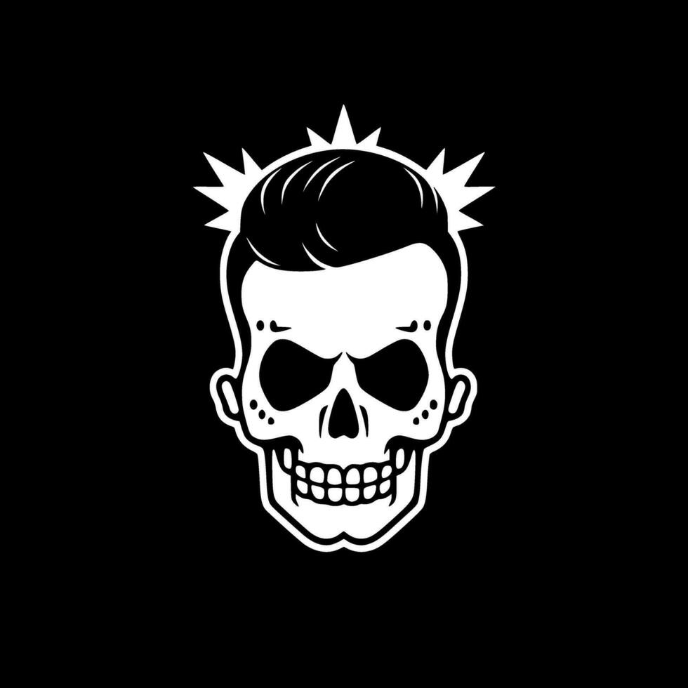 Skull - Minimalist and Flat Logo - Vector illustration