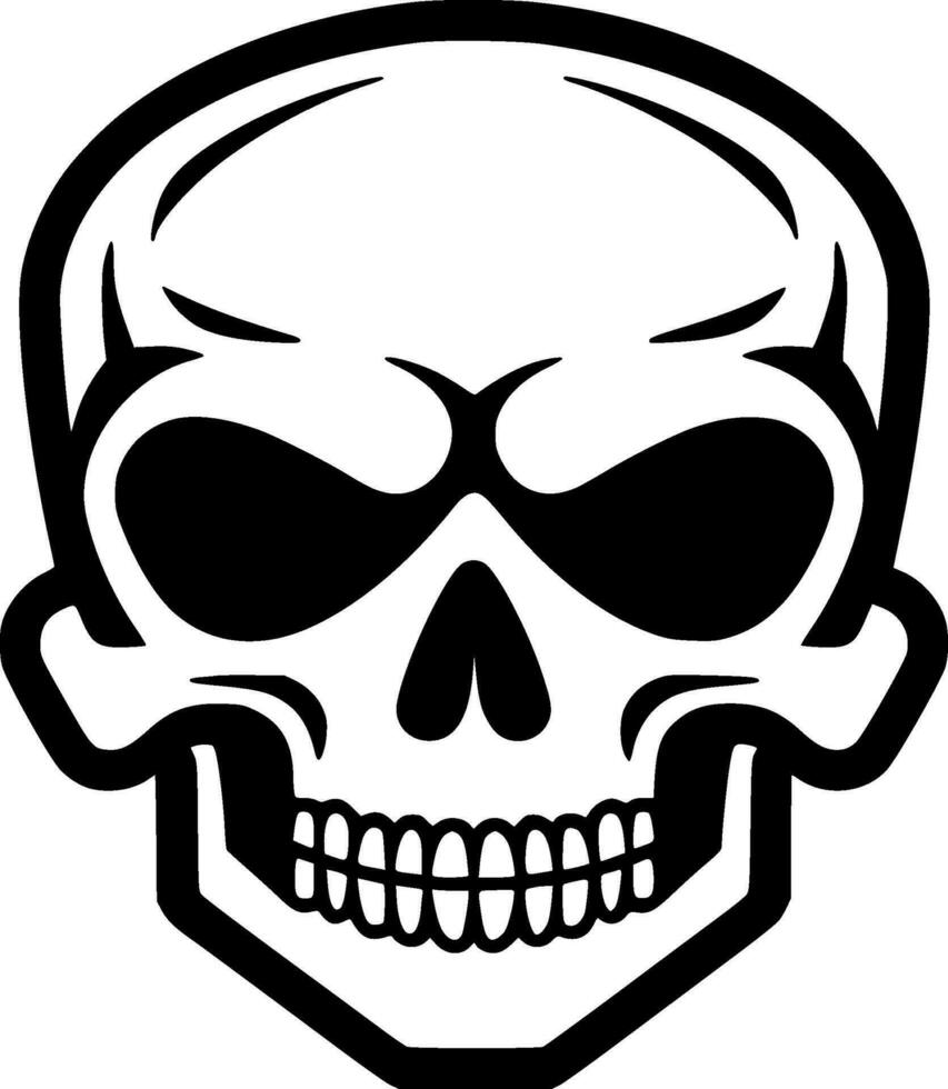 Skull - Minimalist and Flat Logo - Vector illustration