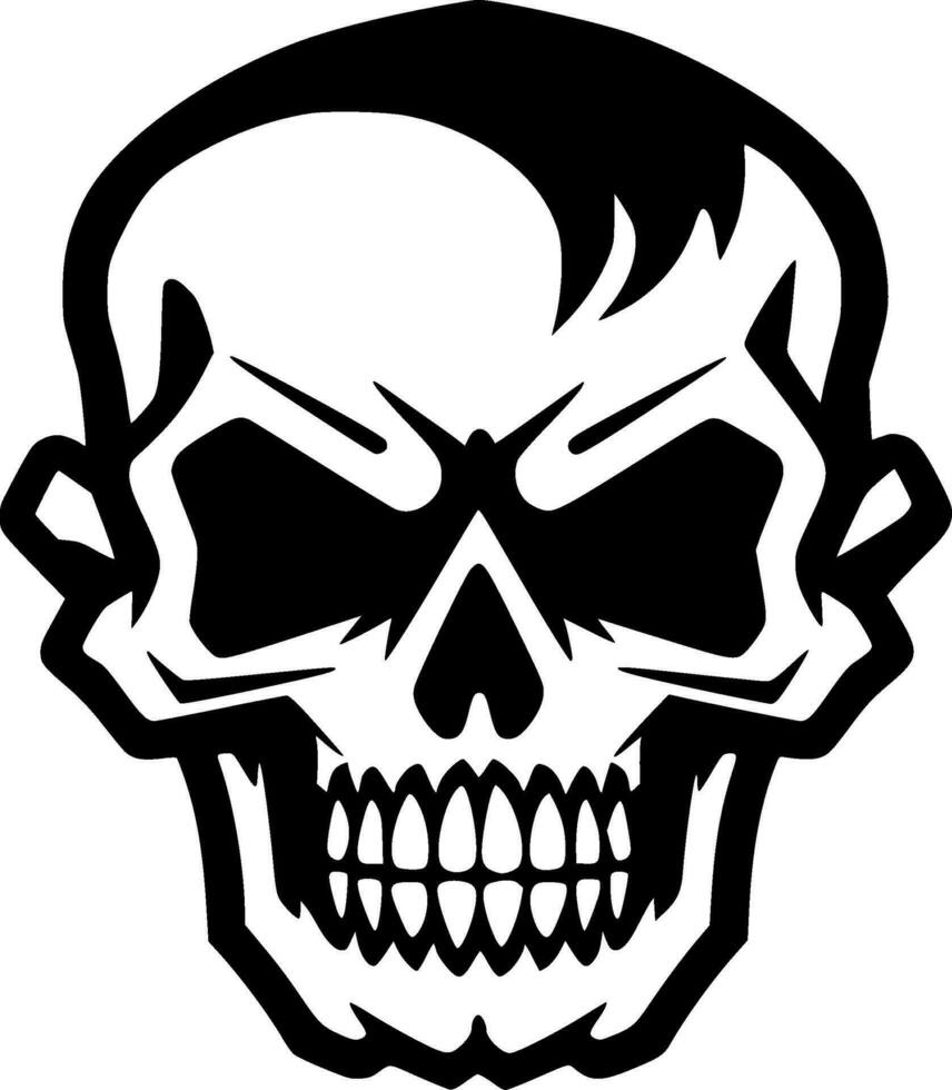 Skull - Minimalist and Flat Logo - Vector illustration