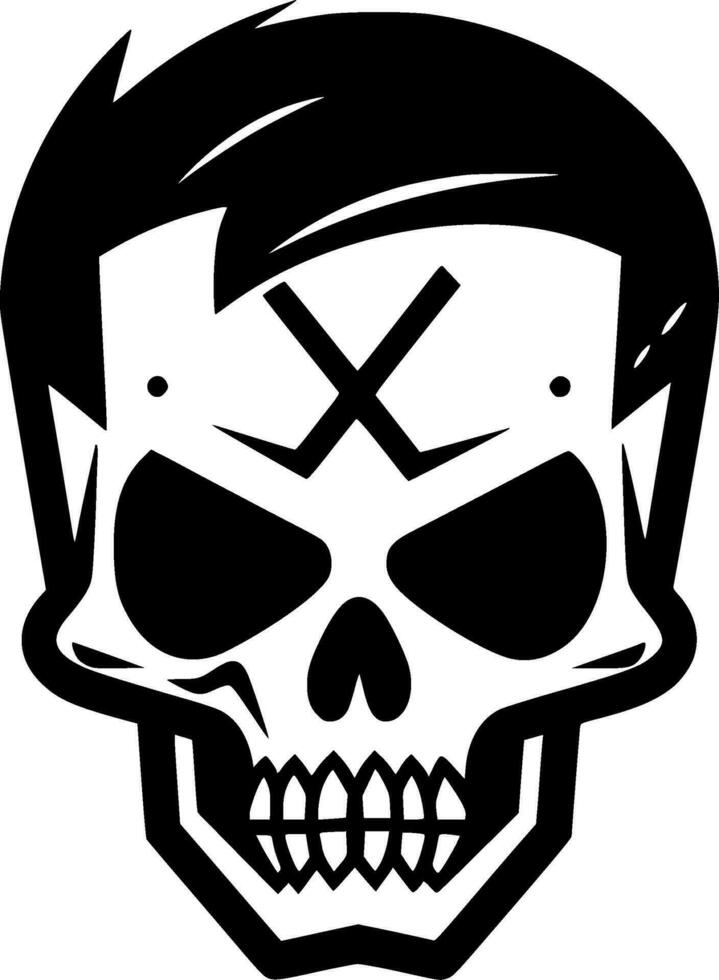 Skull - Minimalist and Flat Logo - Vector illustration