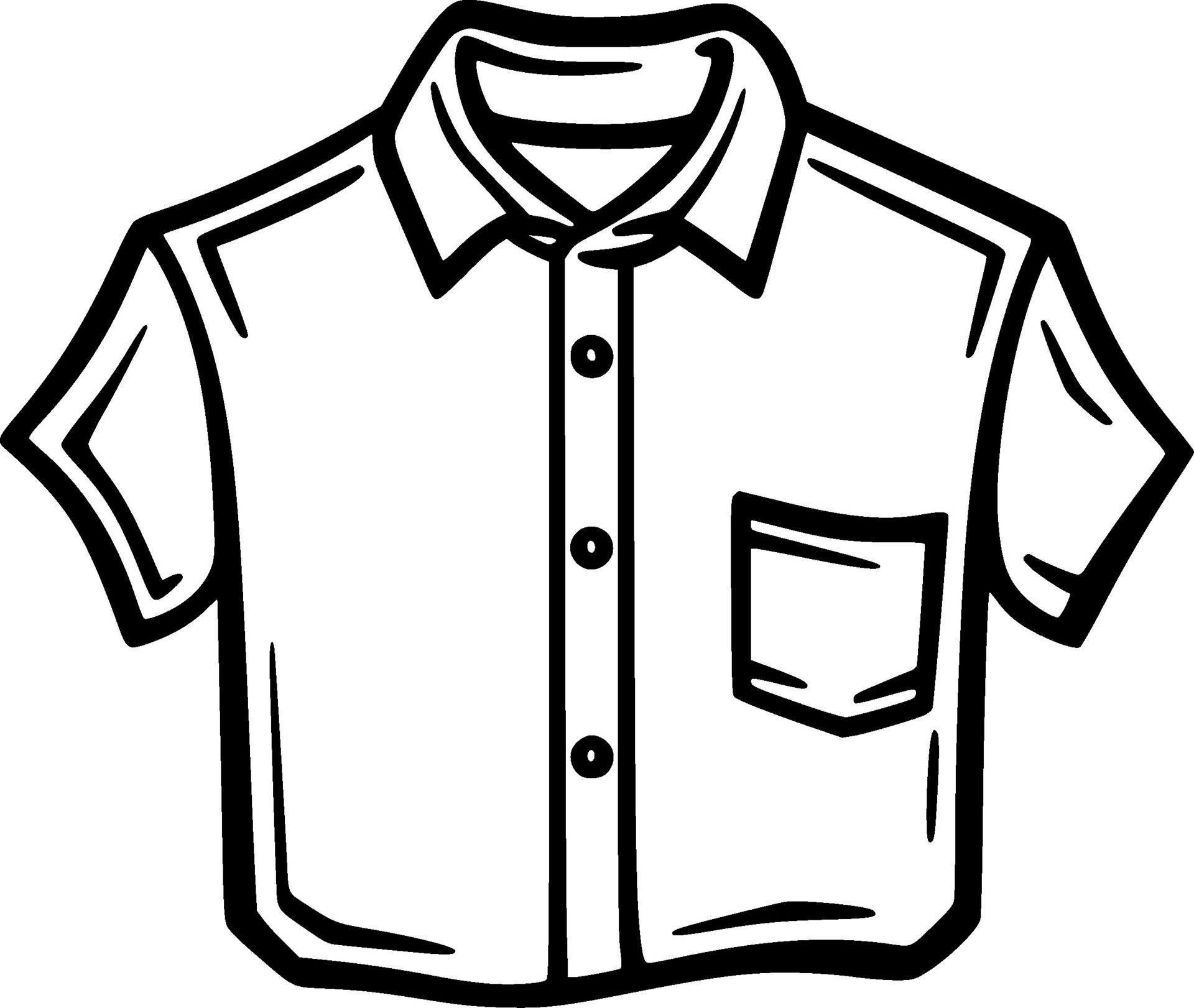 Shirt, Black and White Vector illustration 28808471 Vector Art at Vecteezy