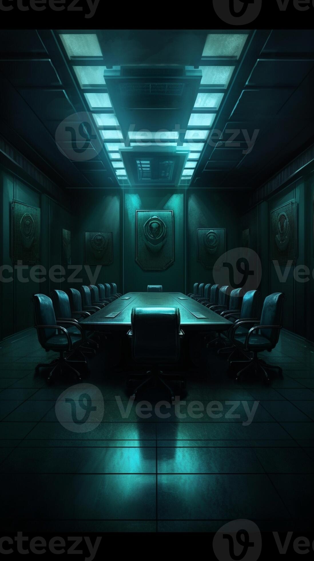 AI Generative secret meeting room interior background 28809631 Stock