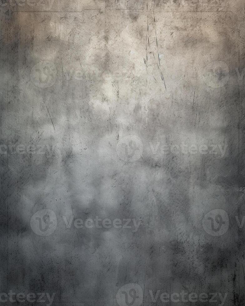 AI Generative gray metal background with abstract highlight and vintage