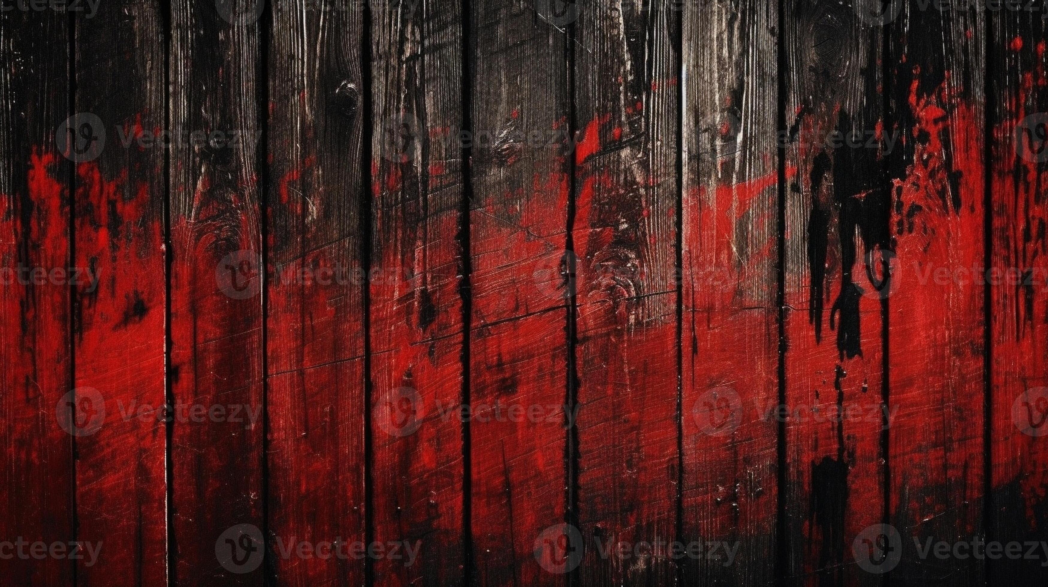 AI Generative red and black grunge background wood texture 28819487