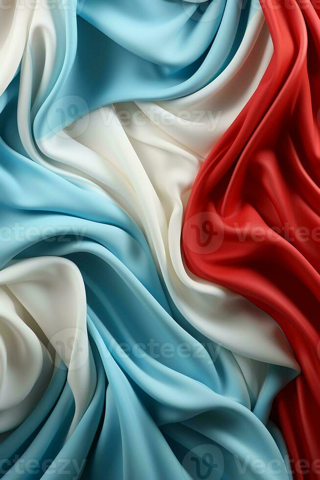 Blue, white and red seamless background. AI generative photo