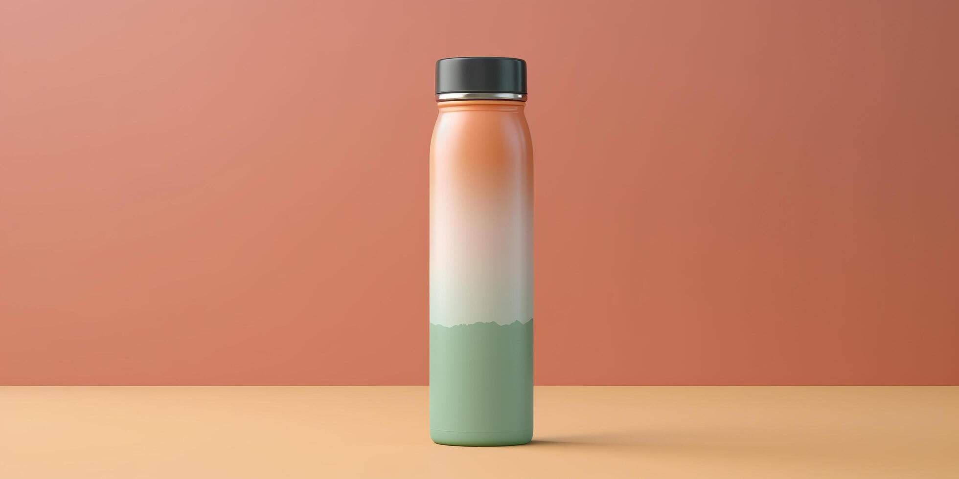 Water Bottle with beautiful background. Generative AI photo