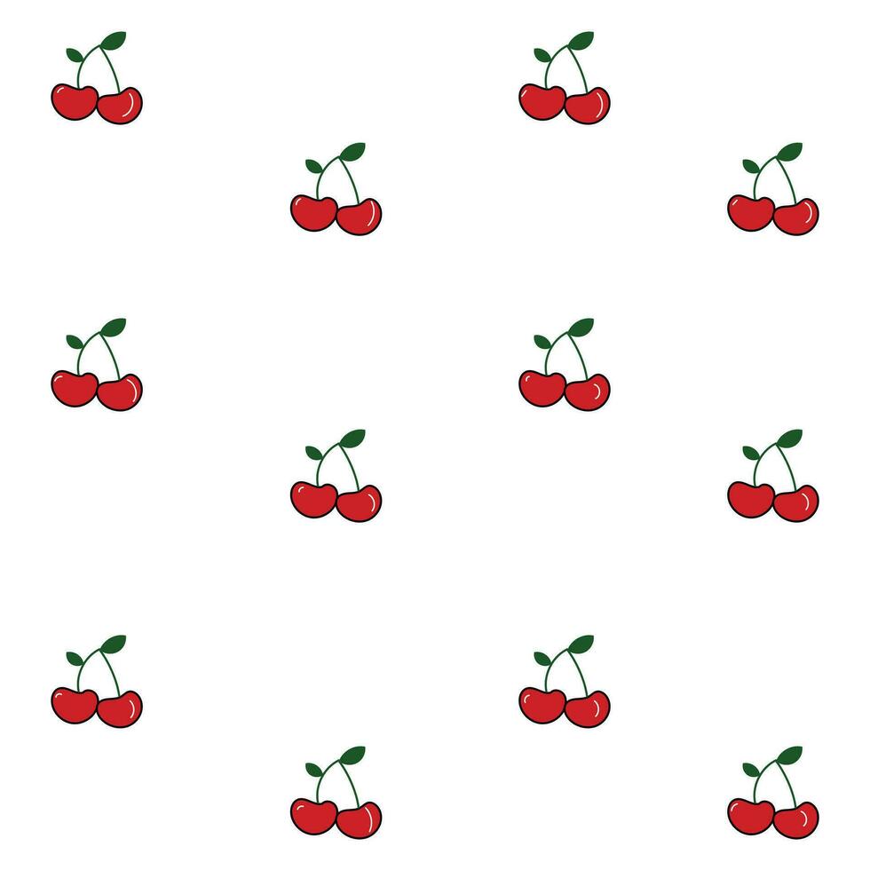 Cherry Cute Background vector