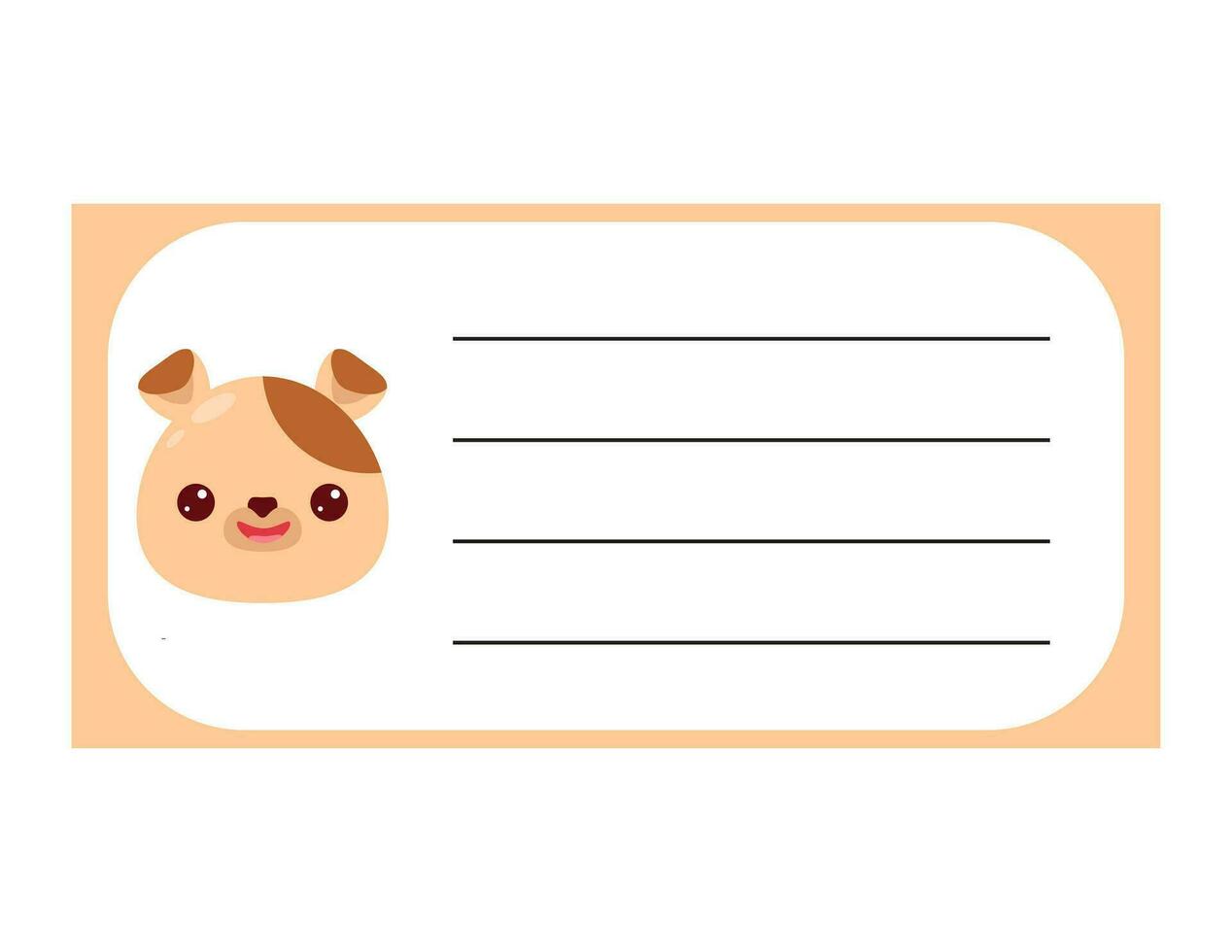 Design of the pages of the weekly and daily children's planner. Cute dog. Checklist layout for diary, notepad vector