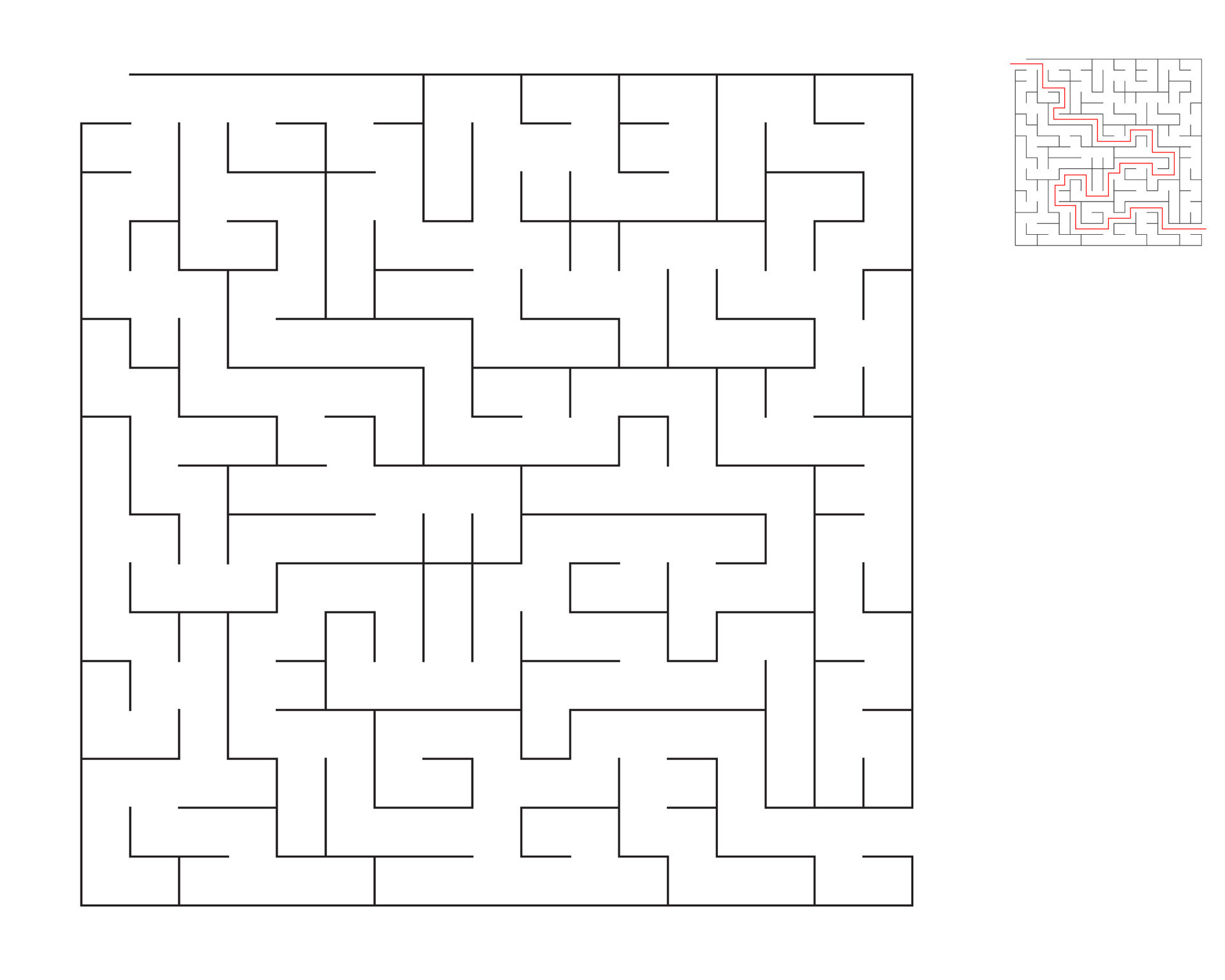 Square maze, logic game with labyrinths. maze game. A maze with answers