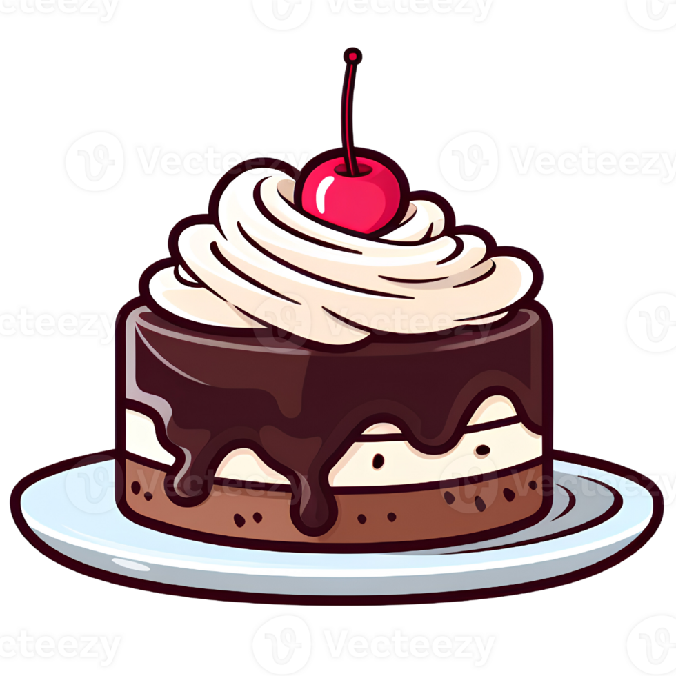 dessert ice-cream illustration ai generative png