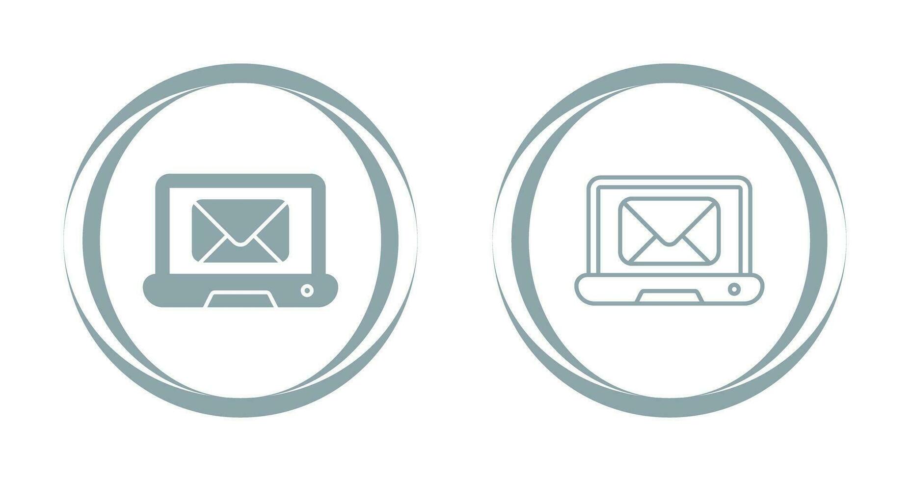 Laptop Mail Vector Icon