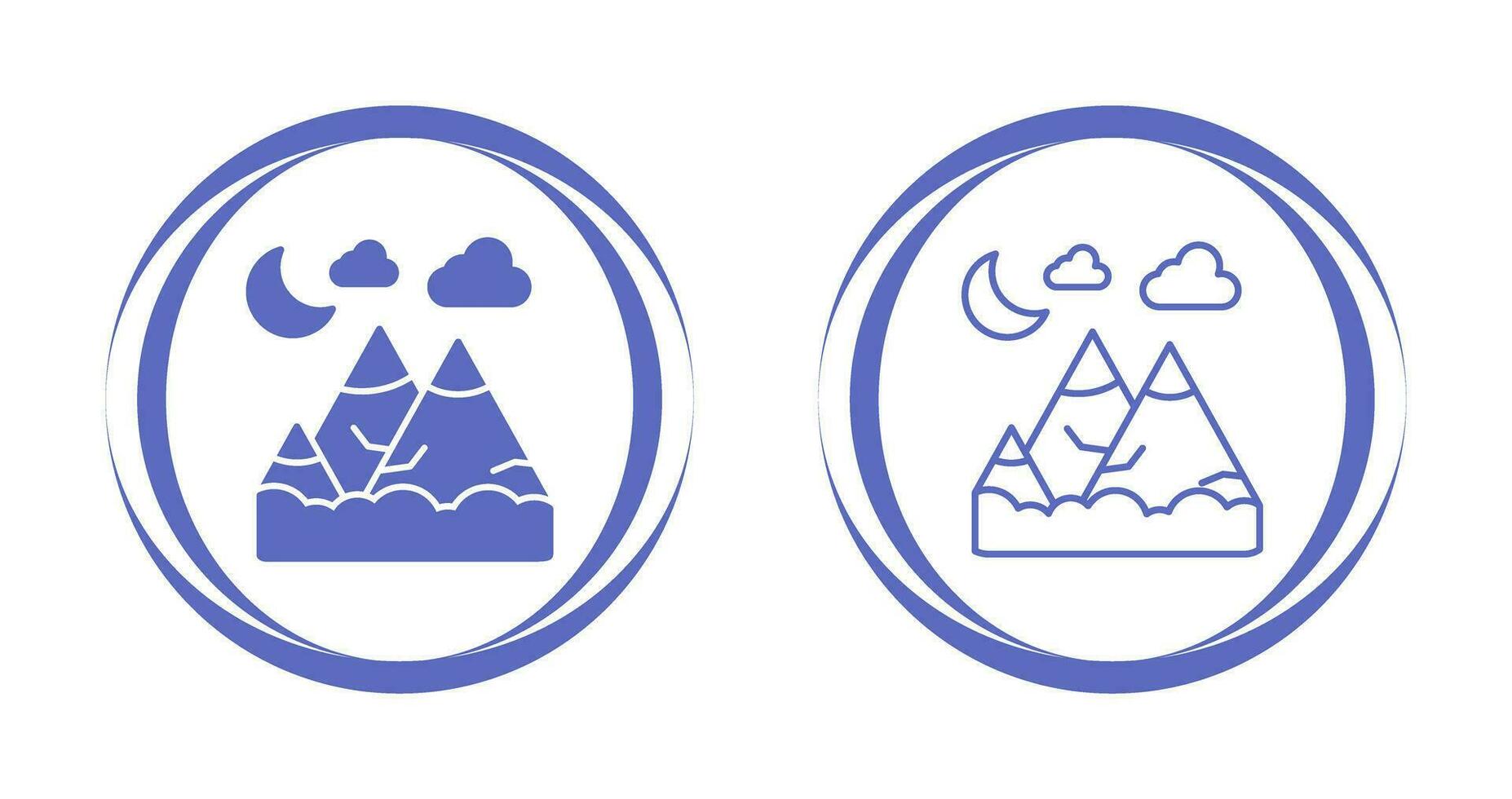 Mountains Vector Icon