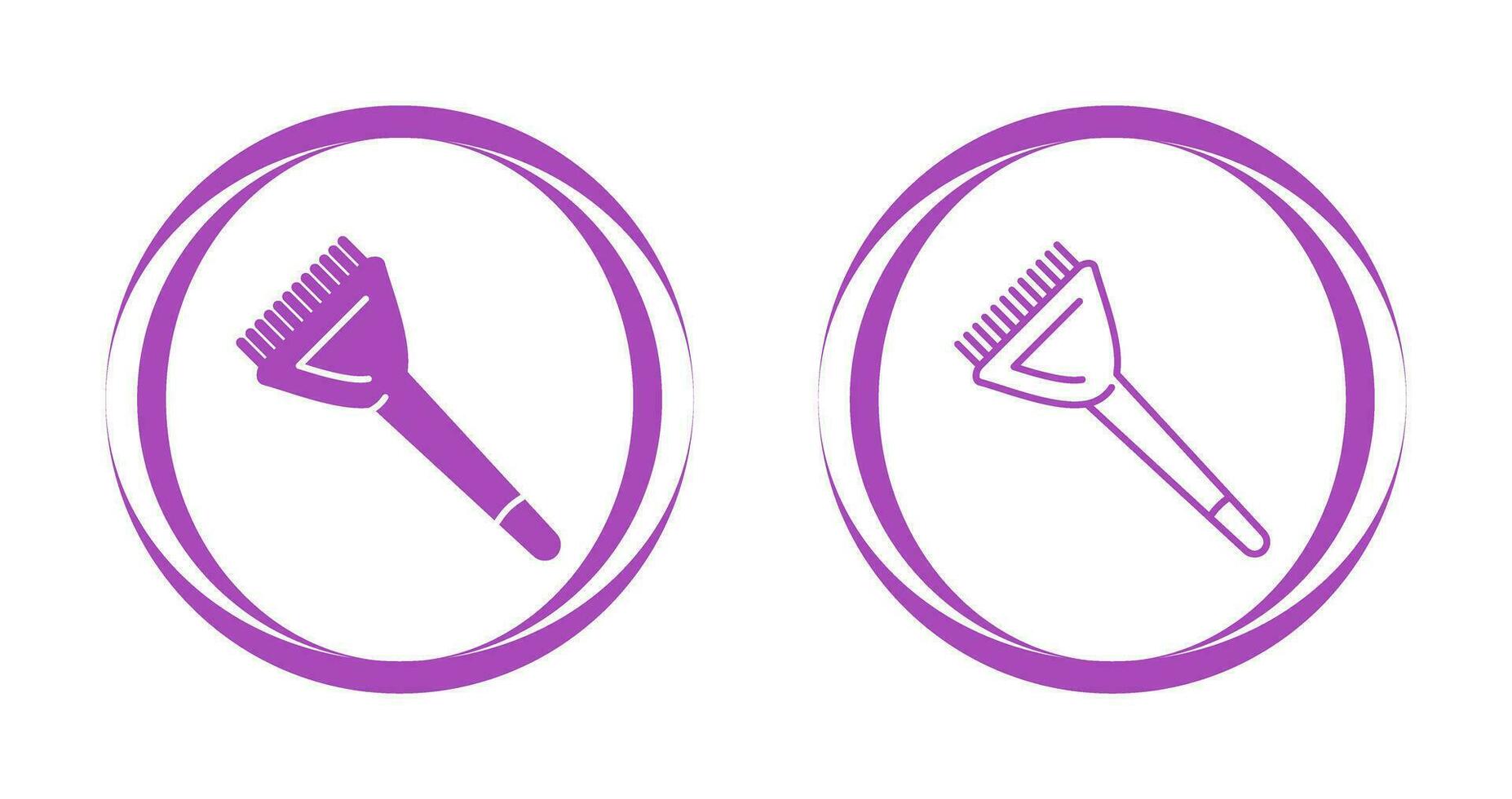 Hair Dye Brush Vector Icon