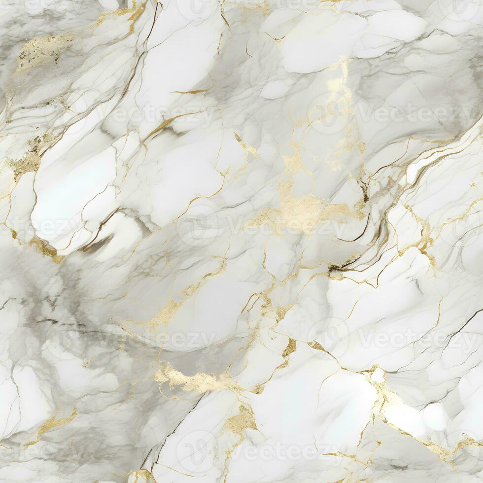 White Gold Luxury Abstract Marble Seamless Texture photo