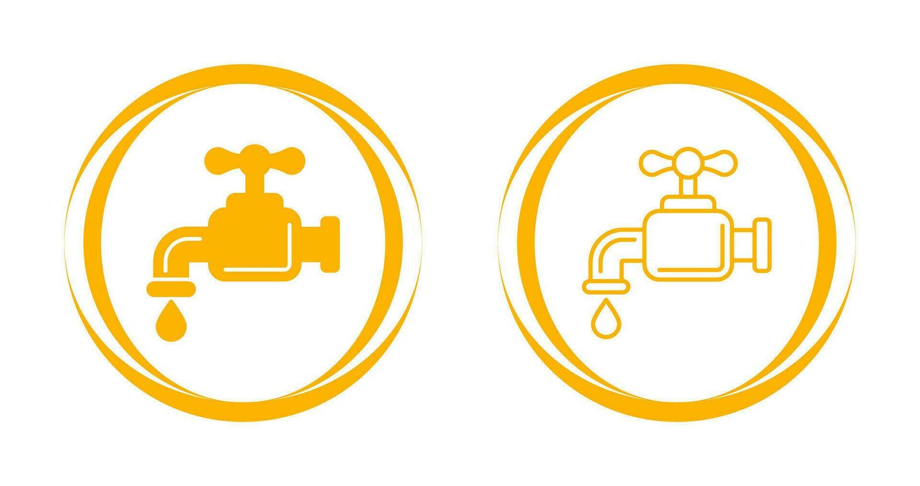 Water Faucet Vector Icon