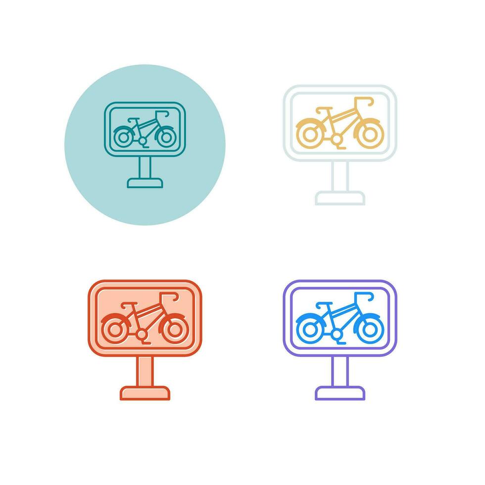 Bike Lane Vector Icon