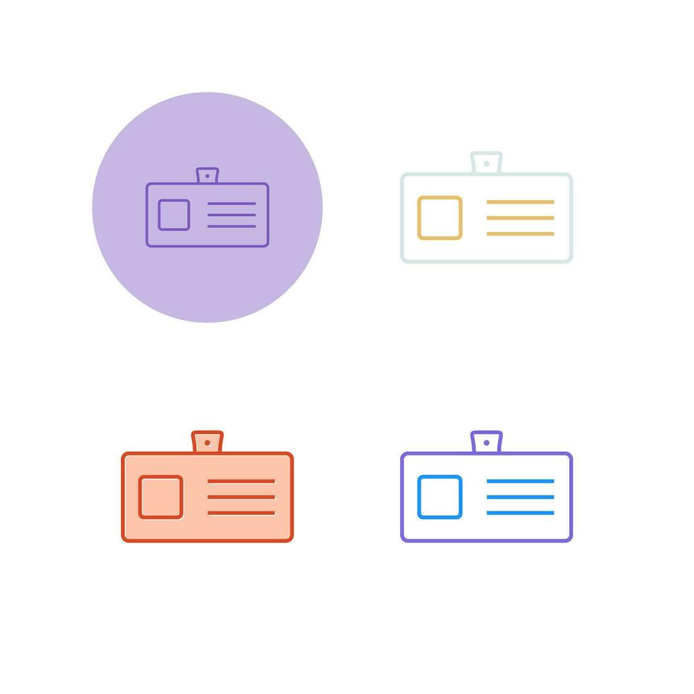 Identity Card Vector Icon