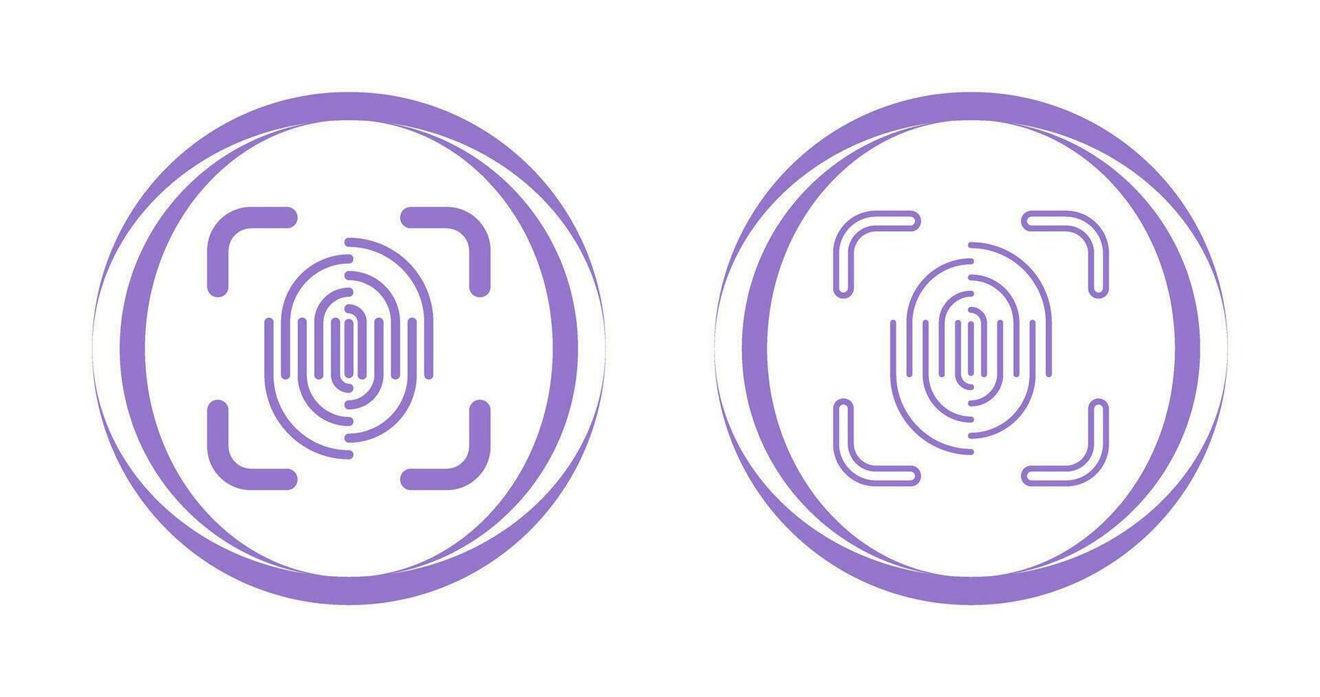 Fingerprint Vector Icon