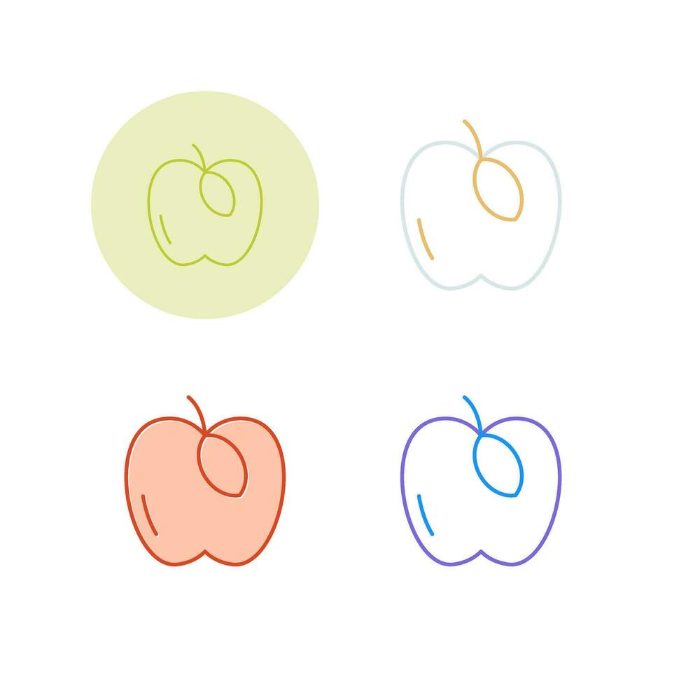 icono de vector de manzana