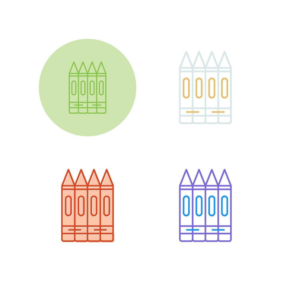 Crayons Vector Icon