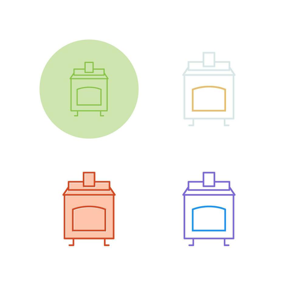 Coal Furnace Vector Icon