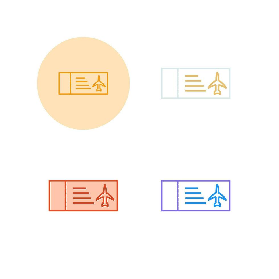 Plane Tickets Vector Icon