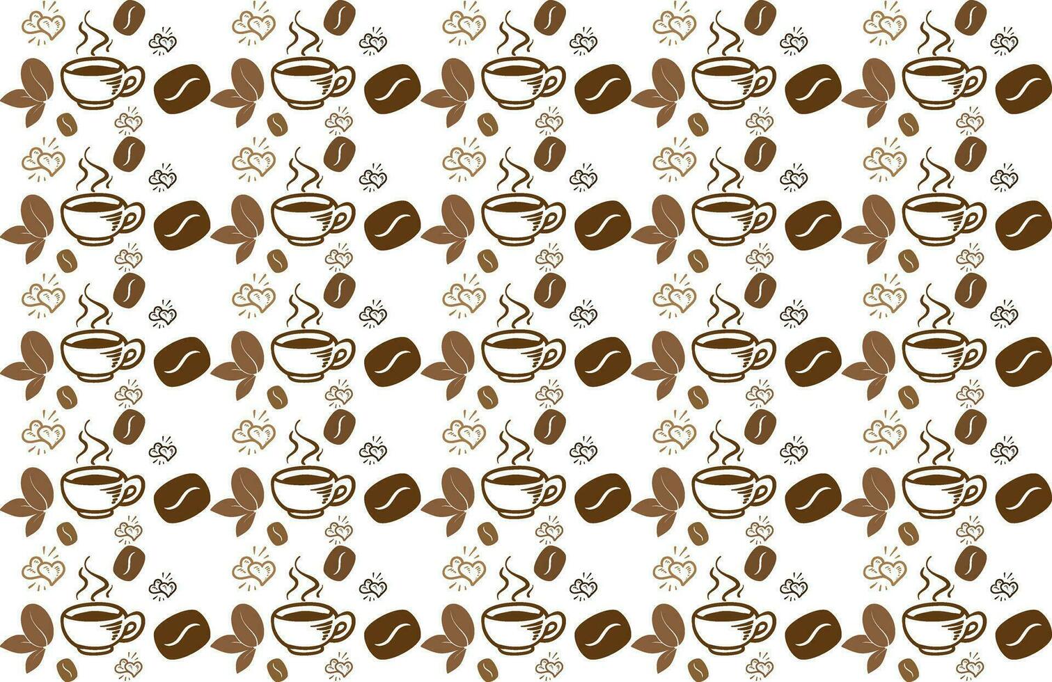 coffee pattern. Seamless coffee pattern. vector