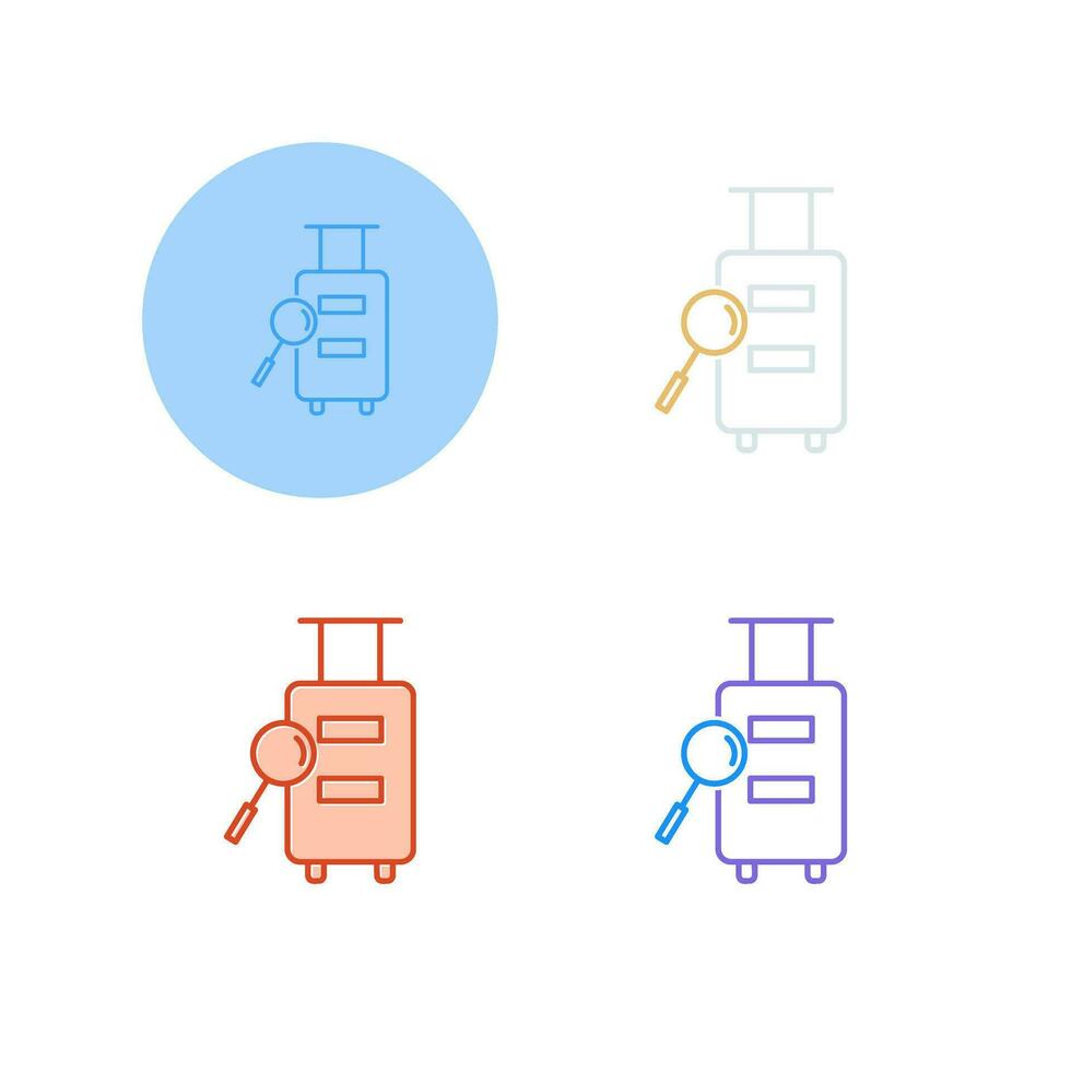 Luggage Inspection Vector Icon