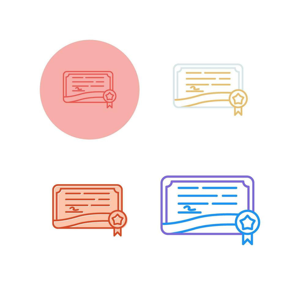 Certificate Vector Icon