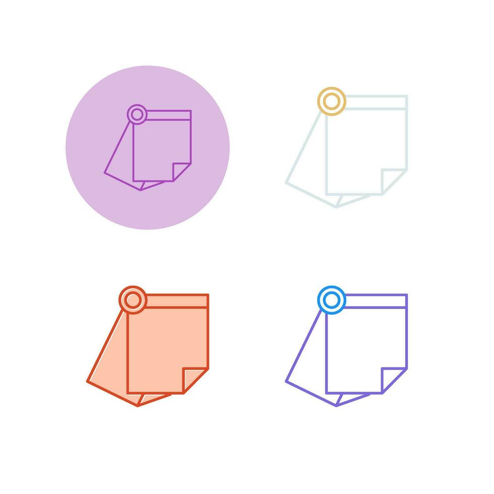 Sticky Note Vector Icon