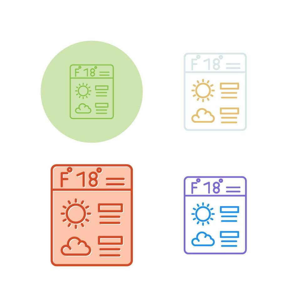 Forecast Vector Icon