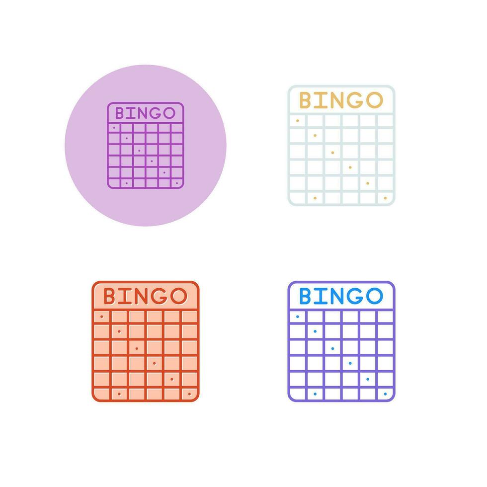 icono de vector de bingo