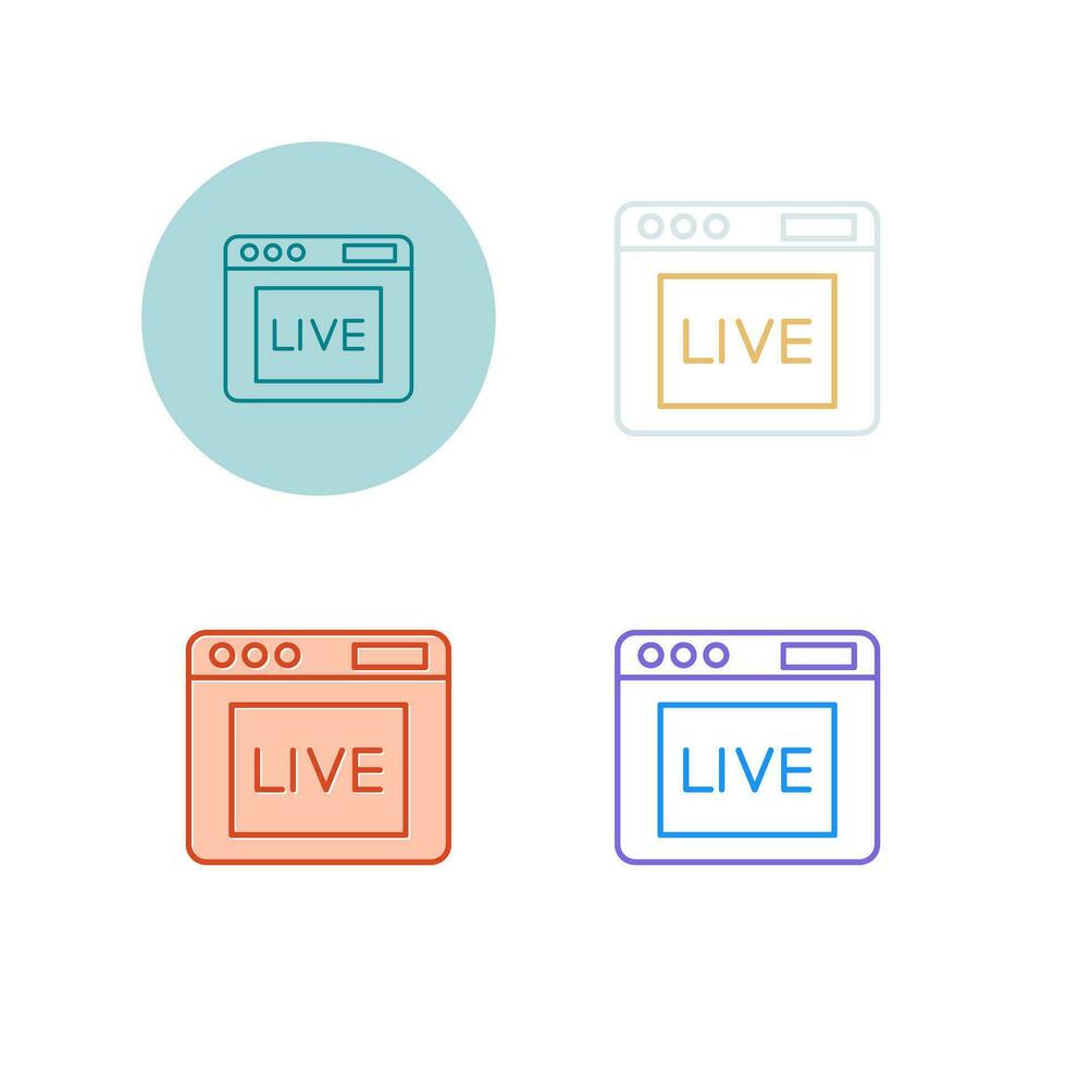 Live Vector Icon