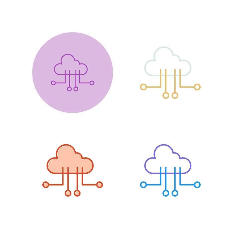 Cloud Computing Vector Icon