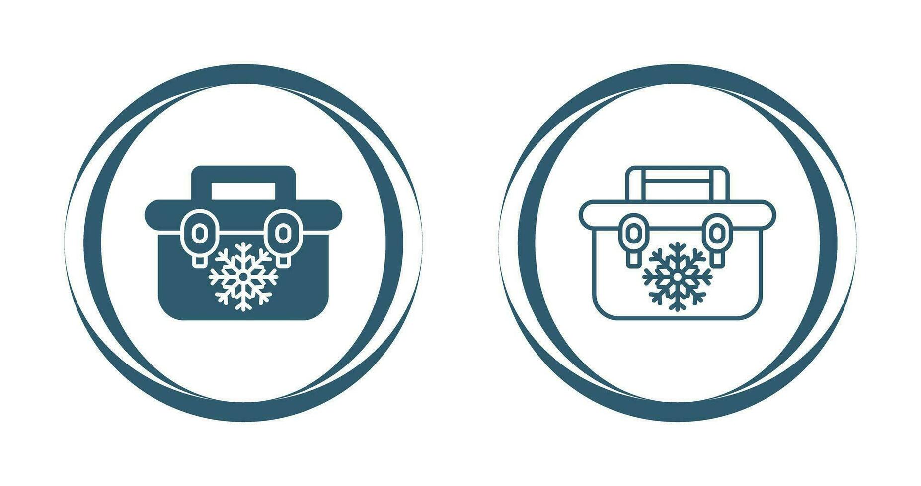 Portable Fridge Vector Icon