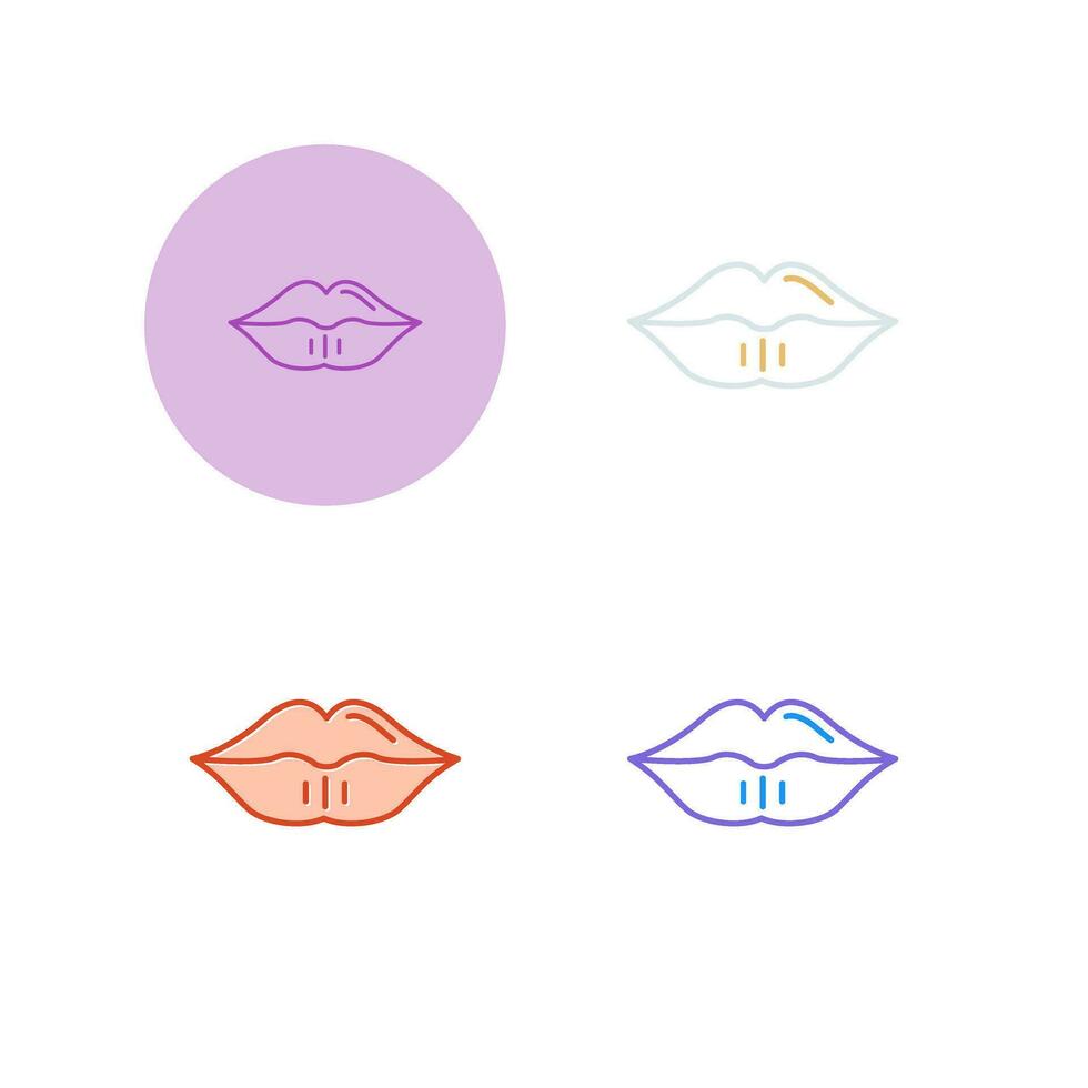 icono de vector de labios