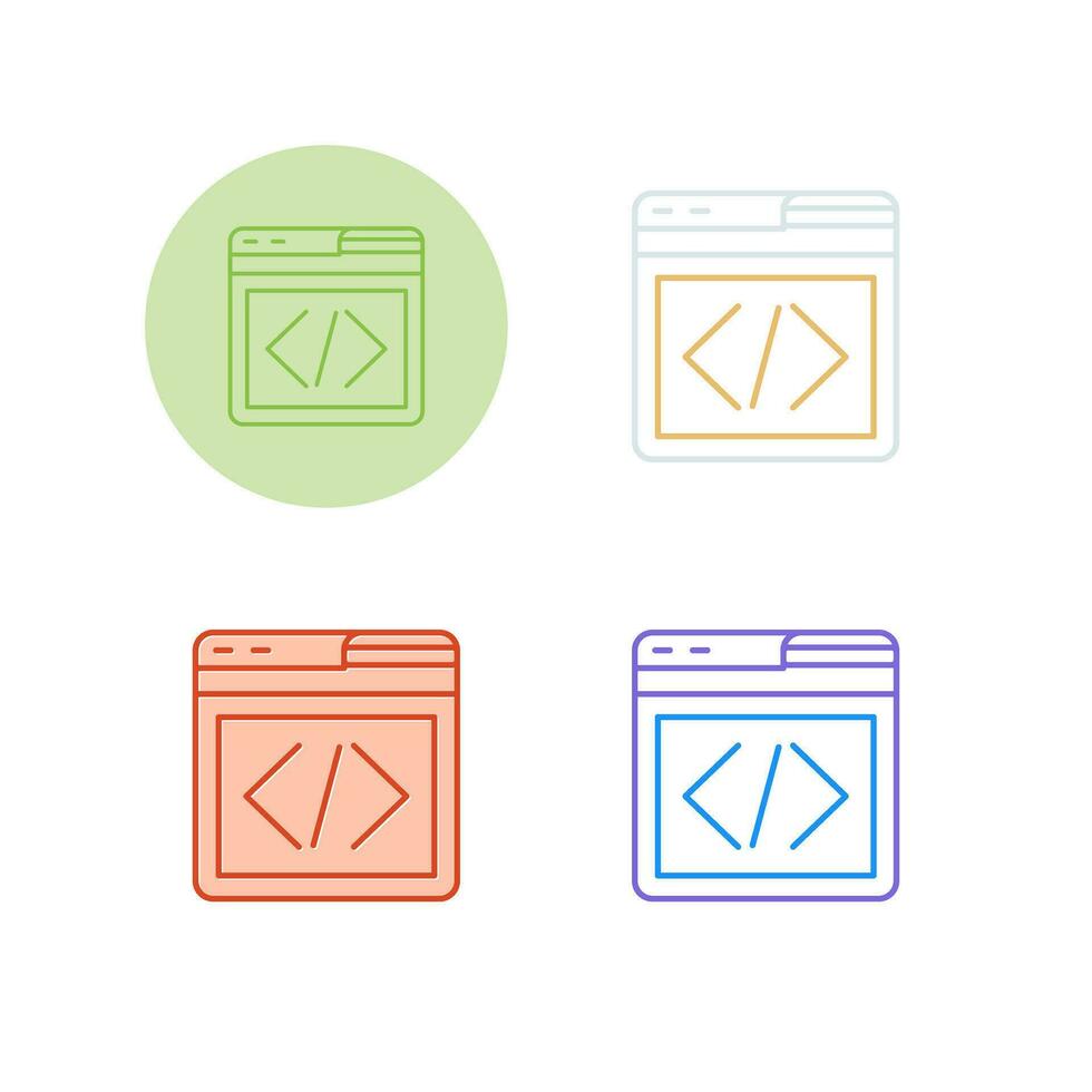 Web Programing Vector Icon