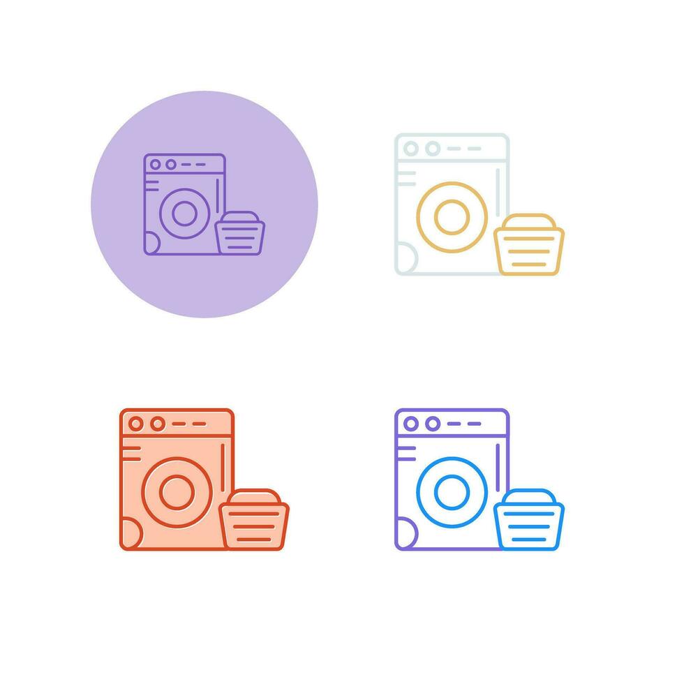 Washing Machine Vector Icon