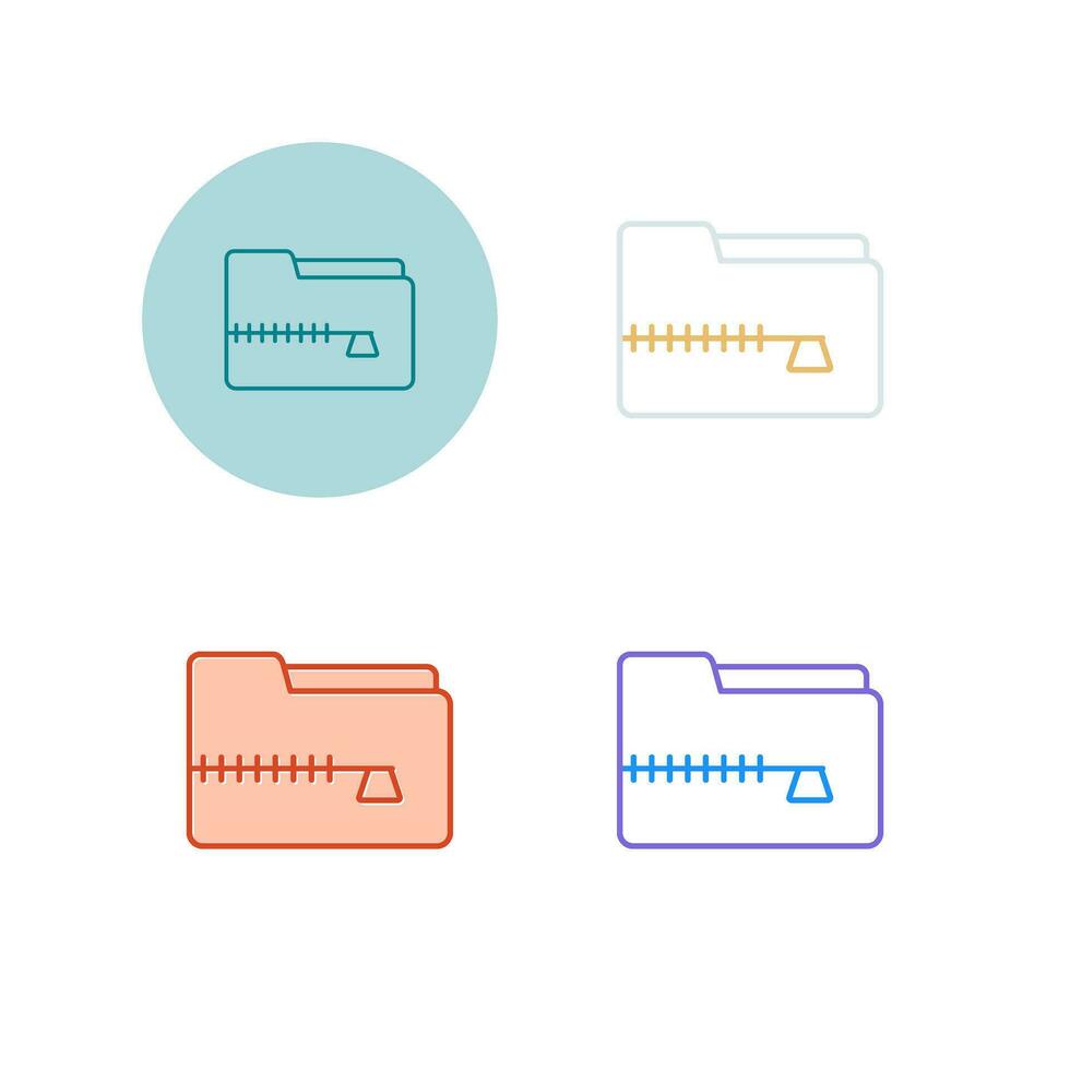 Zip File Vector Icon