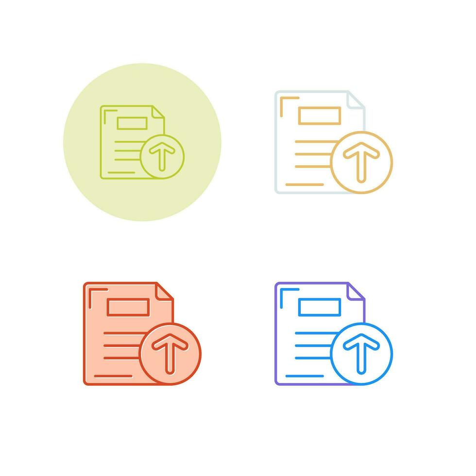 Files Upload Vector Icon