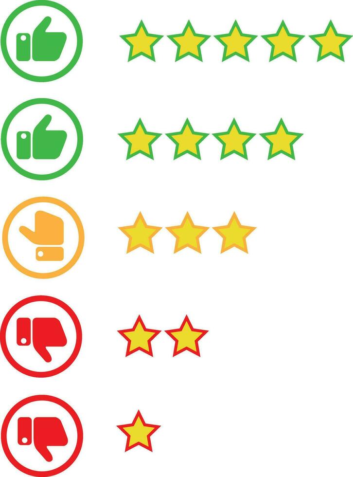 Consumer rating flat icon vector