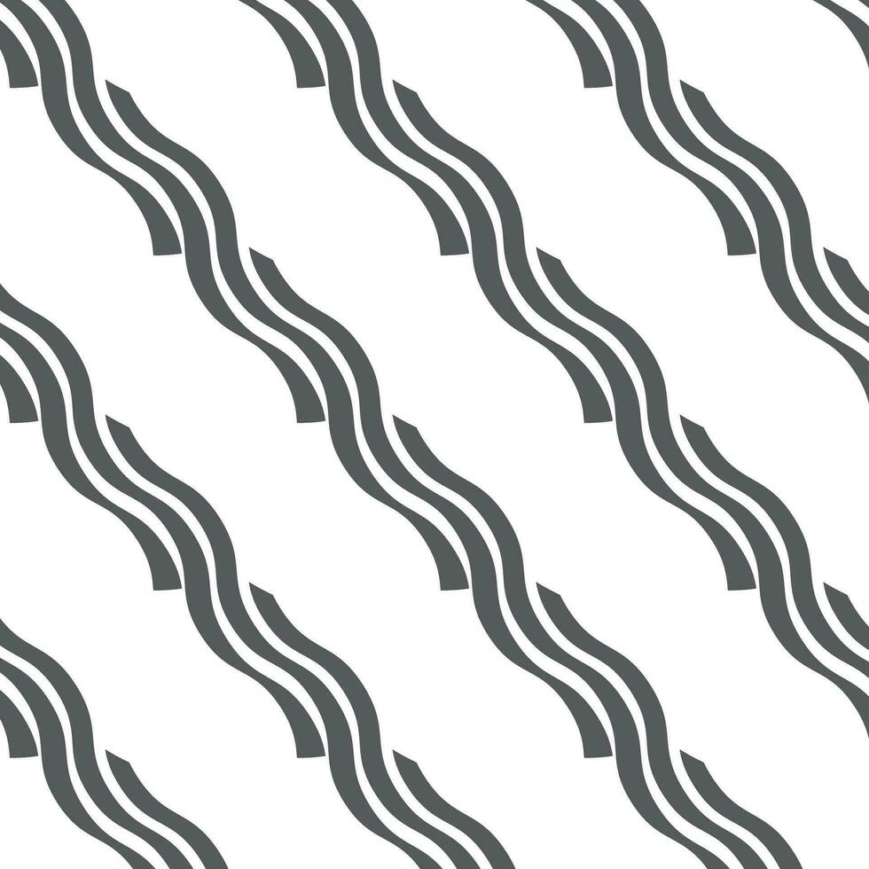 simple abstract seamless grey color zig zag pattern vector