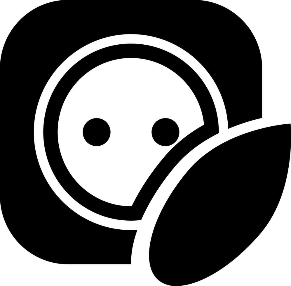 black environmental icon vector