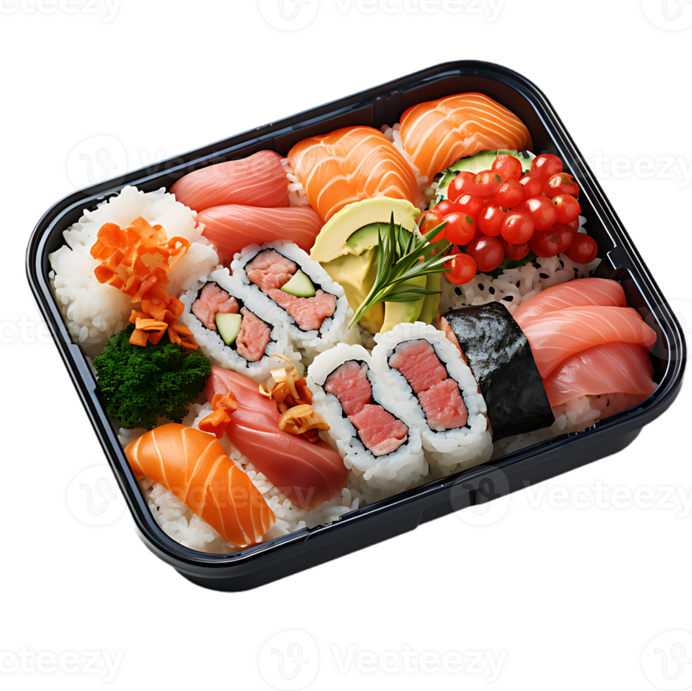 bento box on white background 28828266 PNG