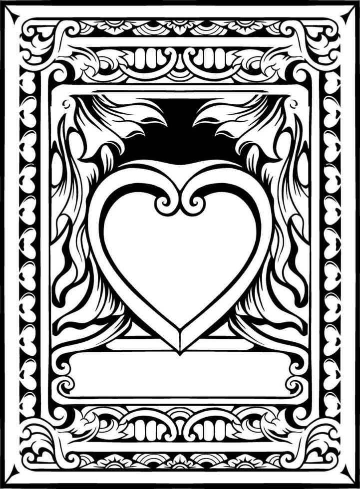 Lineart classic vintage carved ornament element design vector