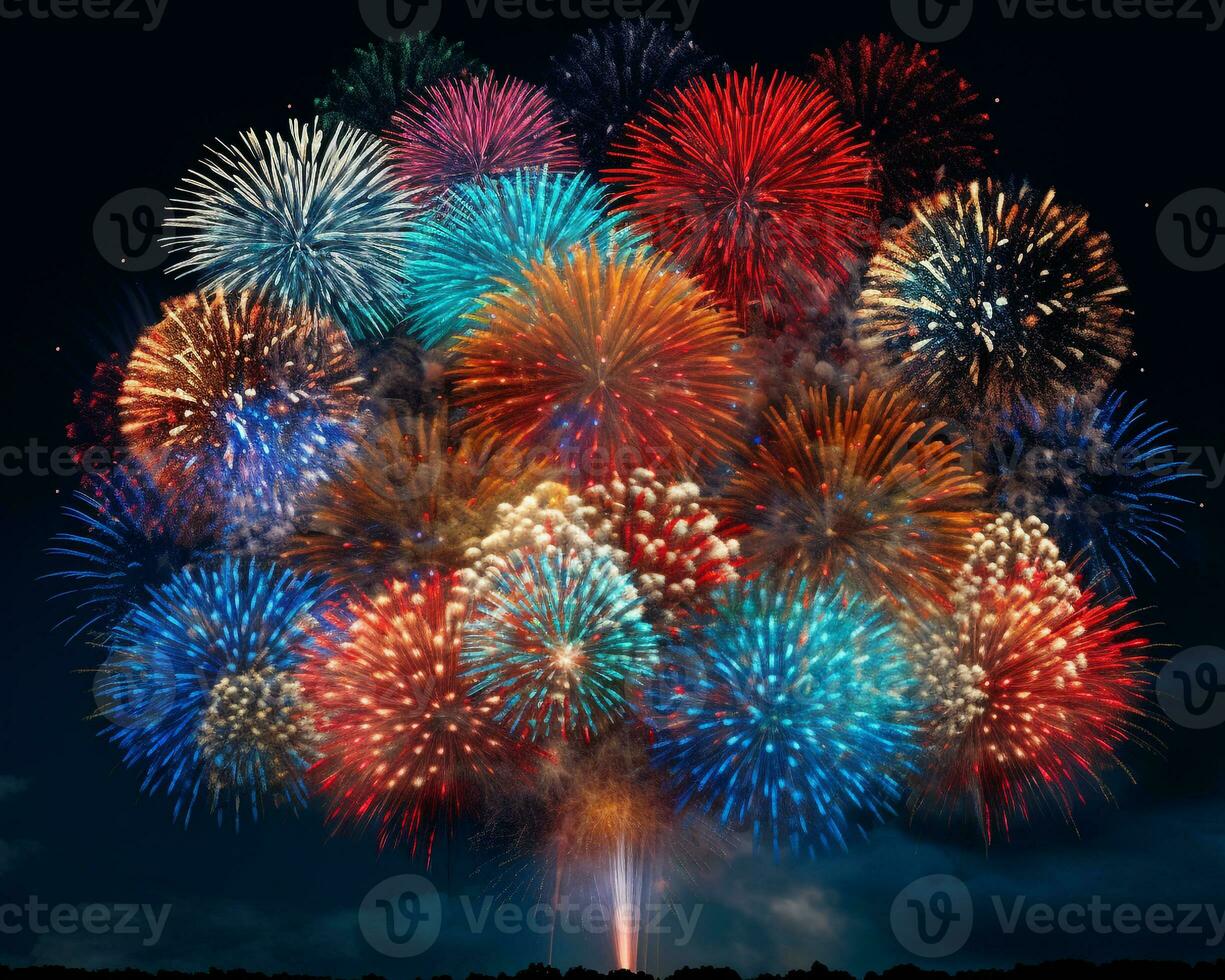 Big firework exploding on the night sky, diwali stock images and illustrations photo