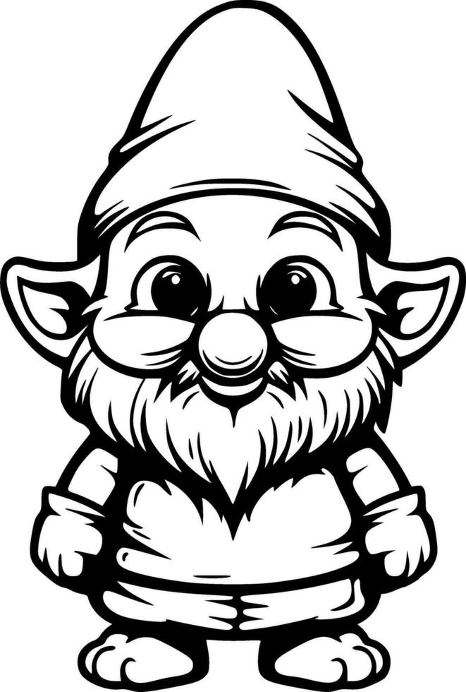 Cute Gnome Vector Illustration