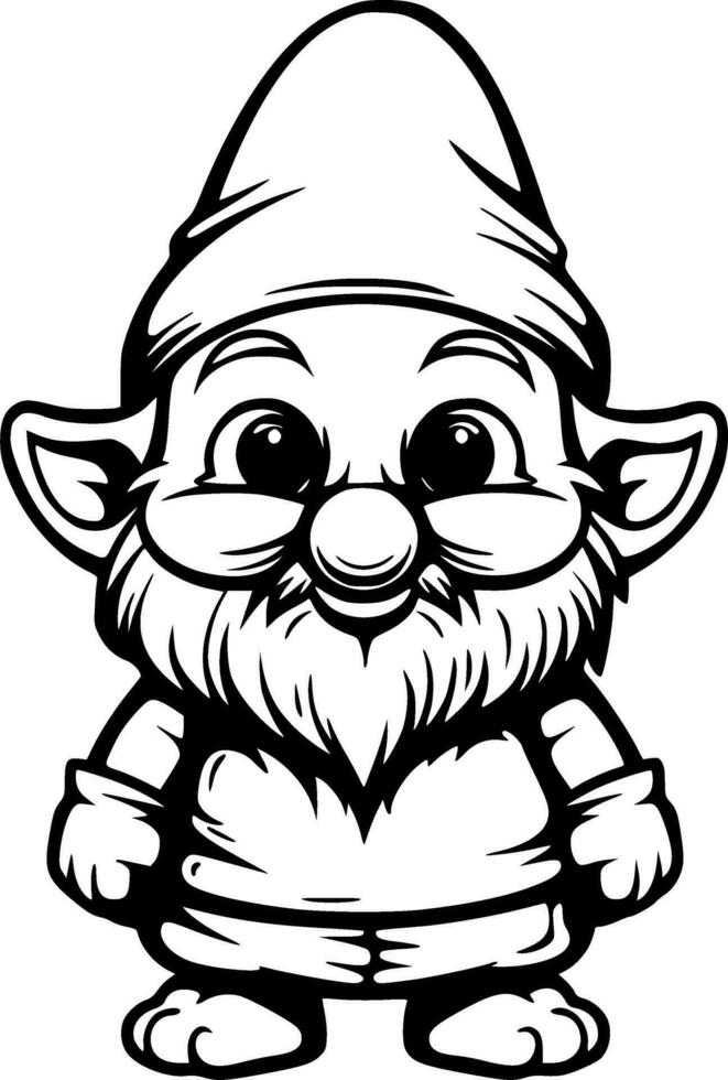 Cute Gnome Vector Illustration