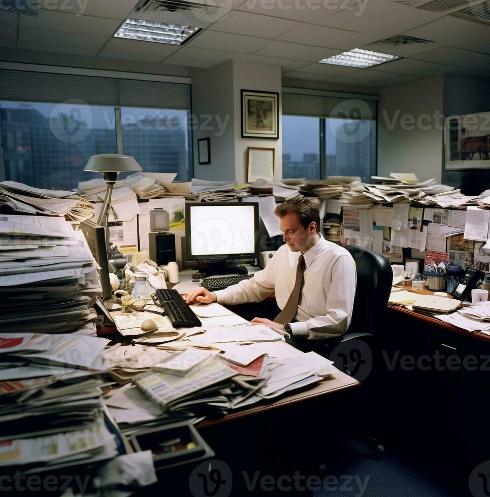 A wide shot of a young investment bankers office, business and marketing stock photos